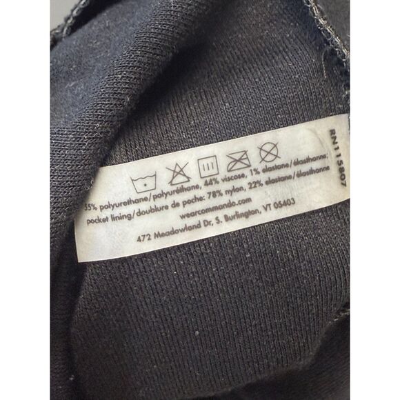 Commando Faux Leather Jogger Pants Women’s Size Medium Black Pull On Trendy - Picture 7 of 9